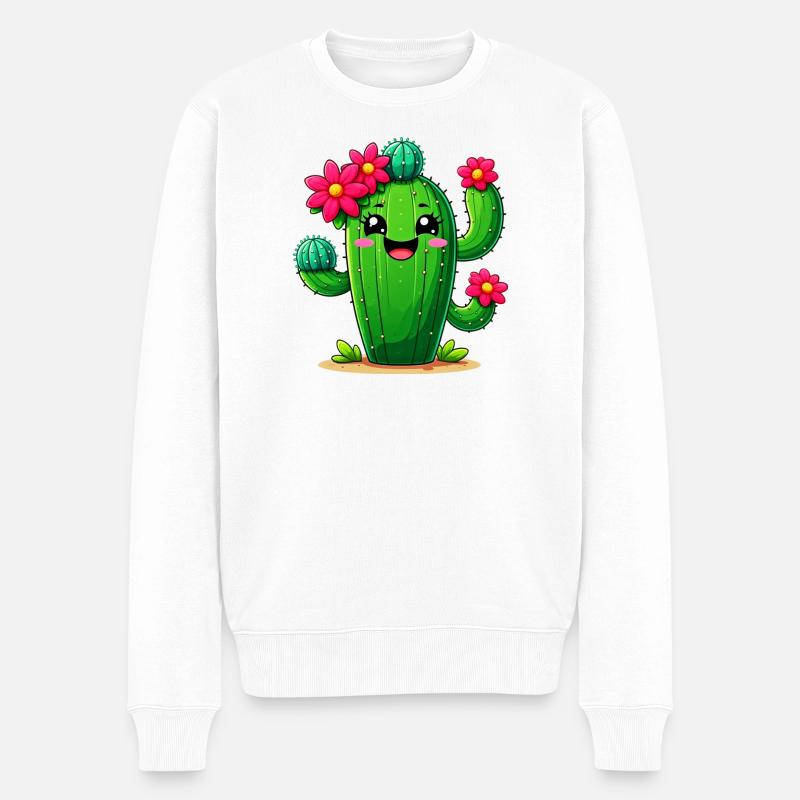 Cactus - Pull Premium bio Homme - blanc