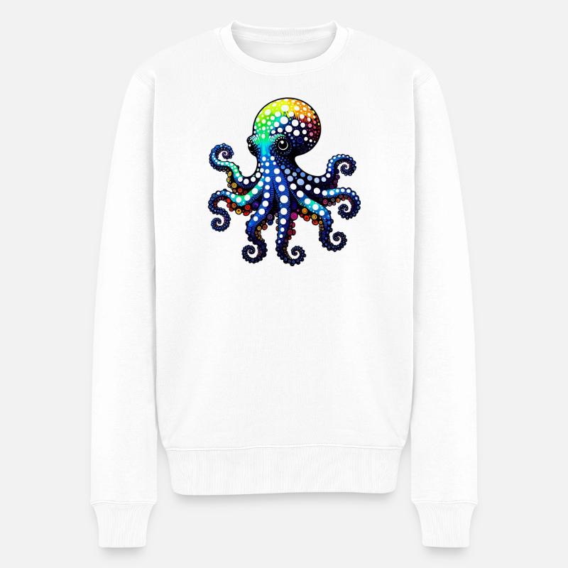 Pieuvre - Pull Premium bio Homme - blanc