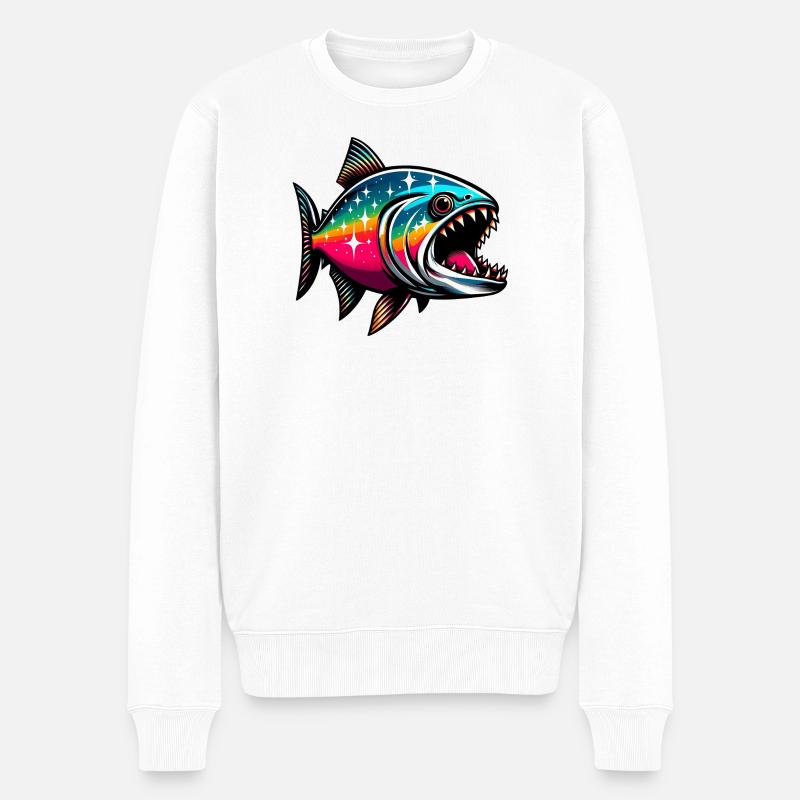 Piranha - Pull Premium bio Homme - blanc