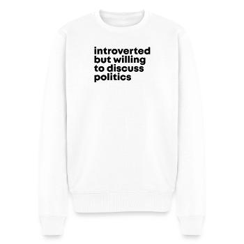 politique - Pull Premium bio Homme - blanc - Devant - Thijin (182cm)