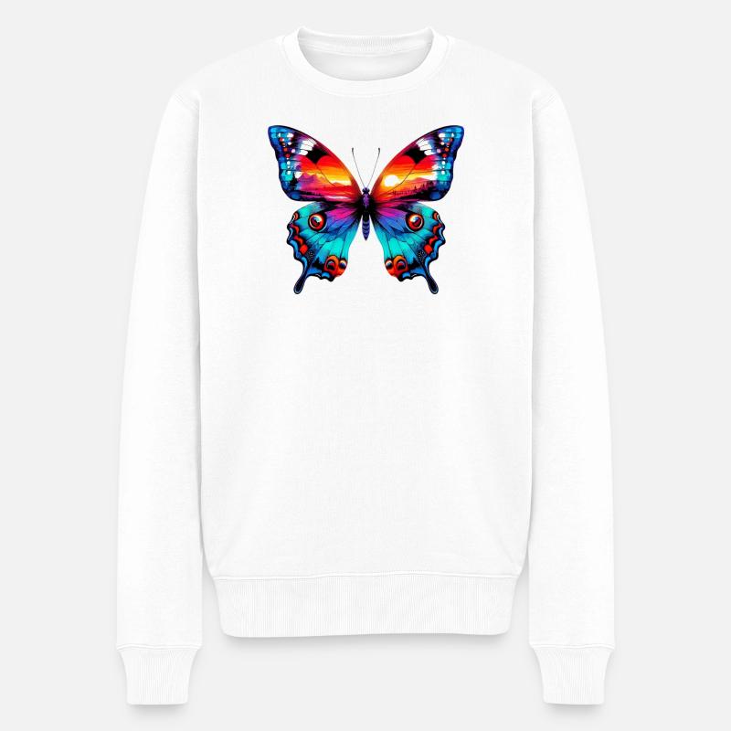 Papillon - Pull Premium bio Homme - blanc