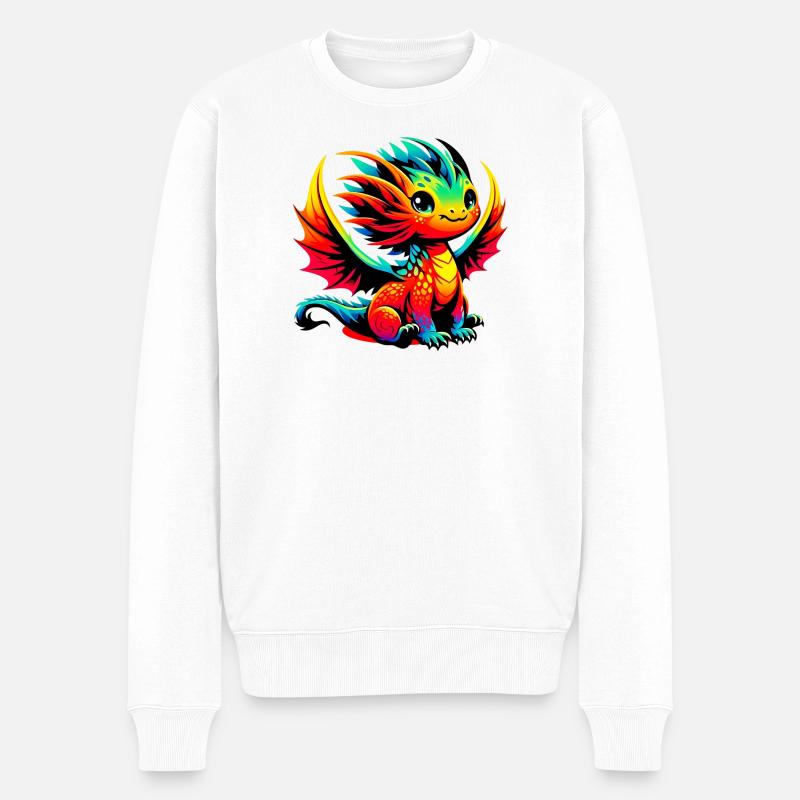 Dragon - Pull Premium bio Homme - blanc