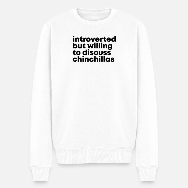 Chinchilla - Männer Premium Bio Pullover - Weiß