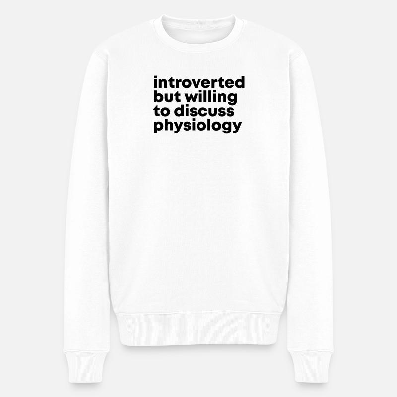Physiologie - Männer Premium Bio Pullover - Weiß