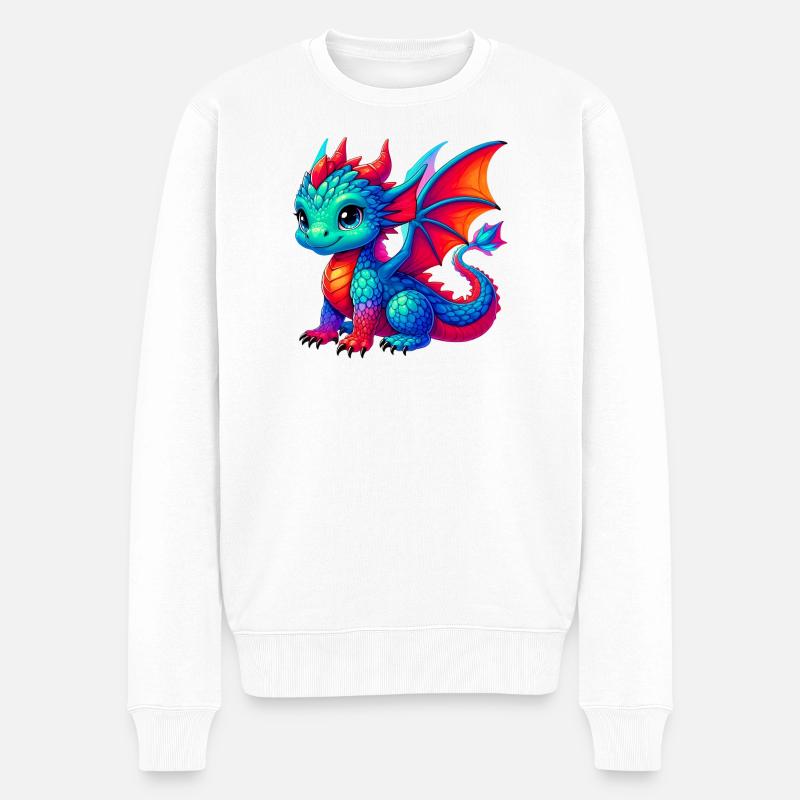 Dragon - Pull Premium bio Homme - blanc