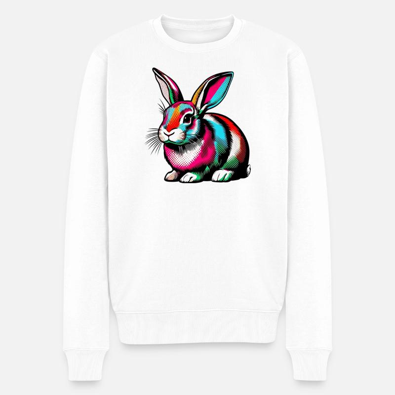 Lapin - Pull Premium bio Homme - blanc