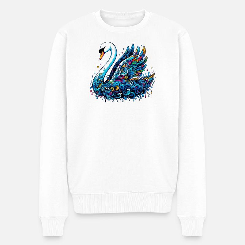 Cygne - Pull Premium bio Homme - blanc