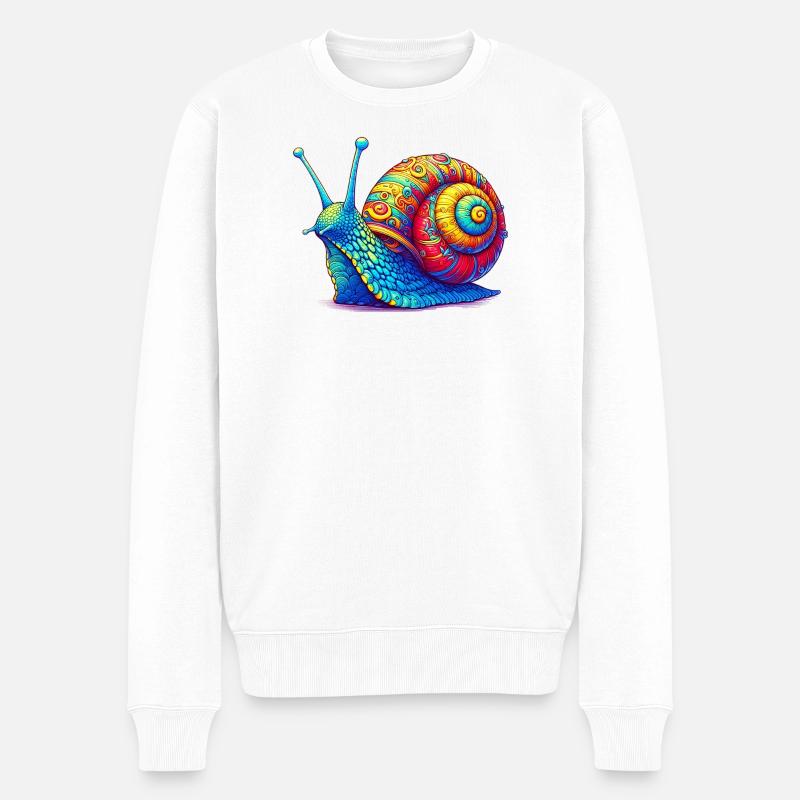Escargot - Pull Premium bio Homme - blanc