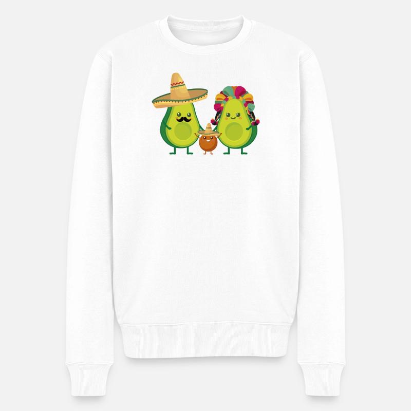 Avocat mexicain - Pull Premium bio Homme - blanc