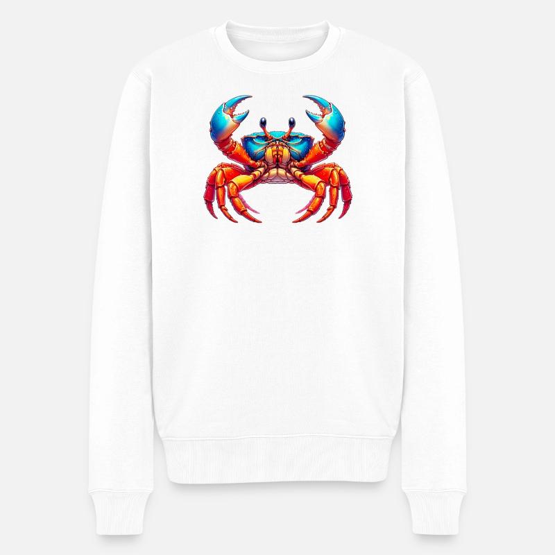 Crabe - Pull Premium bio Homme - blanc