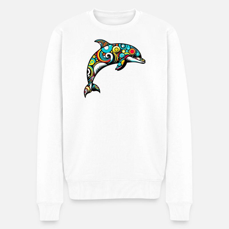 Dauphin - Pull Premium bio Homme - blanc