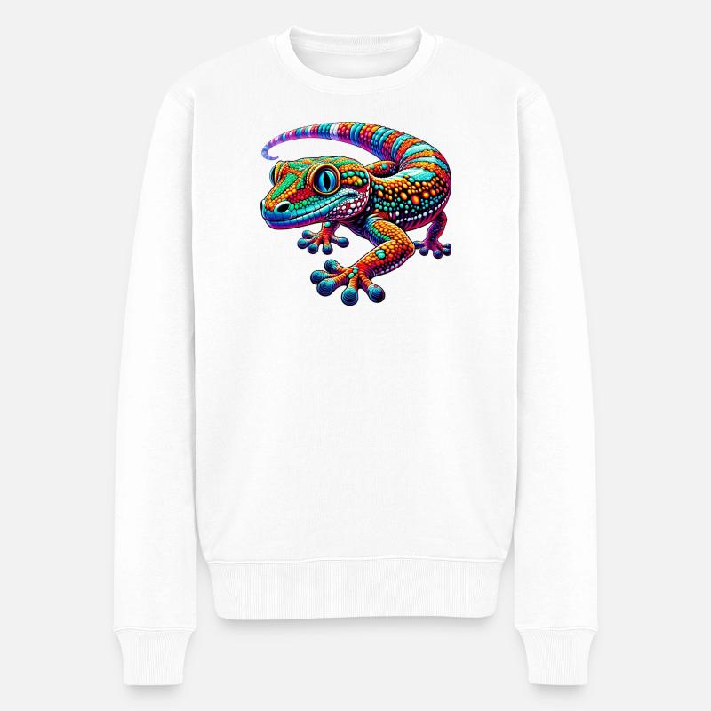 Gecko - Pull Premium bio Homme - blanc