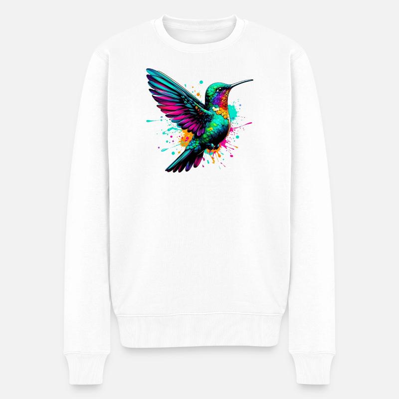 Colibri - Pull Premium bio Homme - blanc