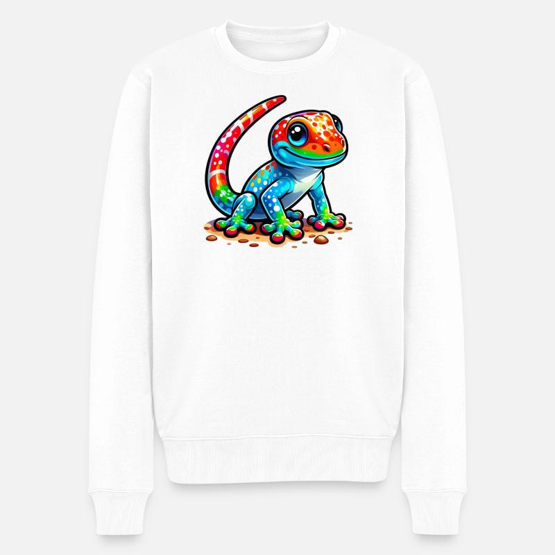 Gecko - Pull Premium bio Homme - blanc