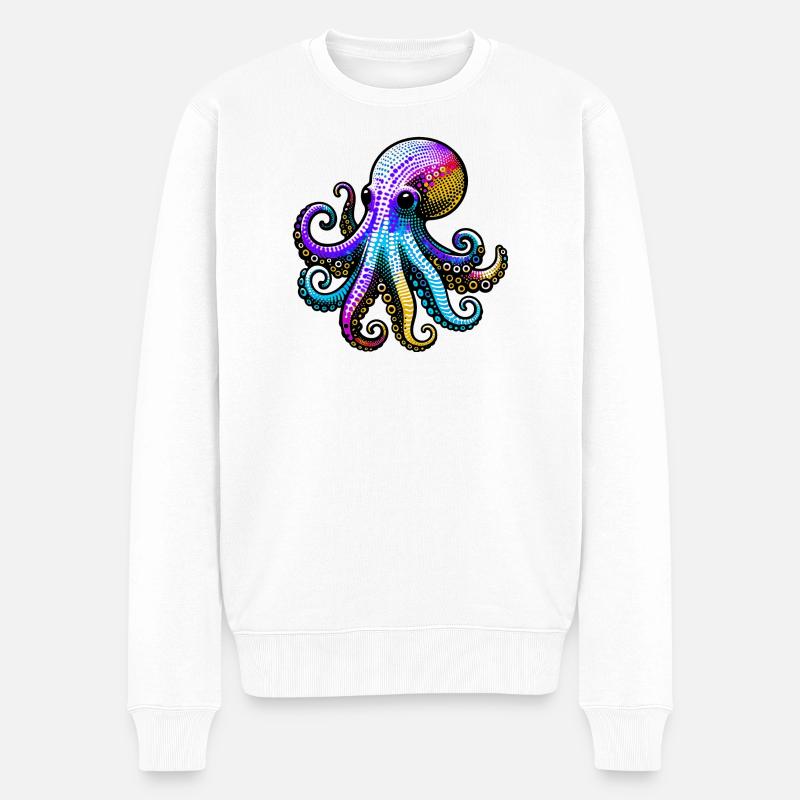 Pieuvre - Pull Premium bio Homme - blanc