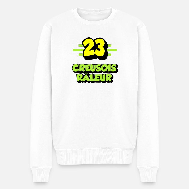 Creusois râleur - Pull Premium bio Homme - blanc