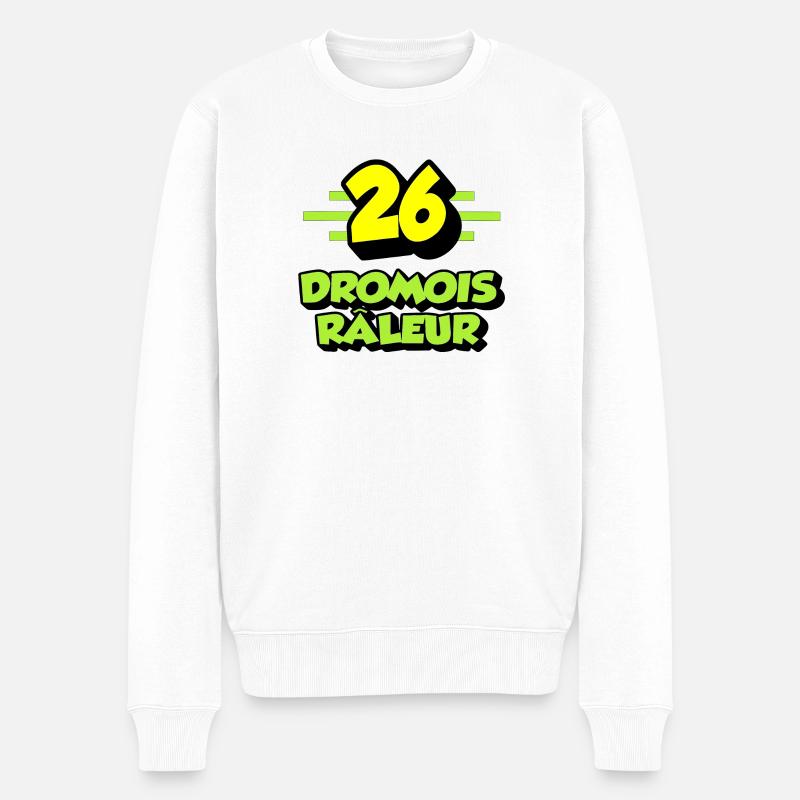 Klagende Drôme - Männer Premium Bio Pullover - Weiß