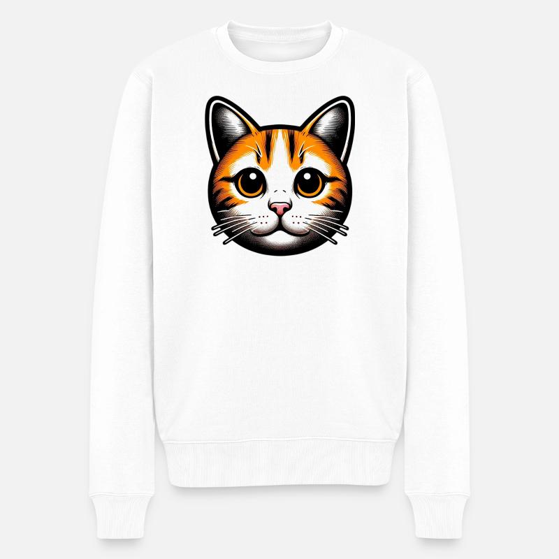 Chat - Pull Premium bio Homme - blanc