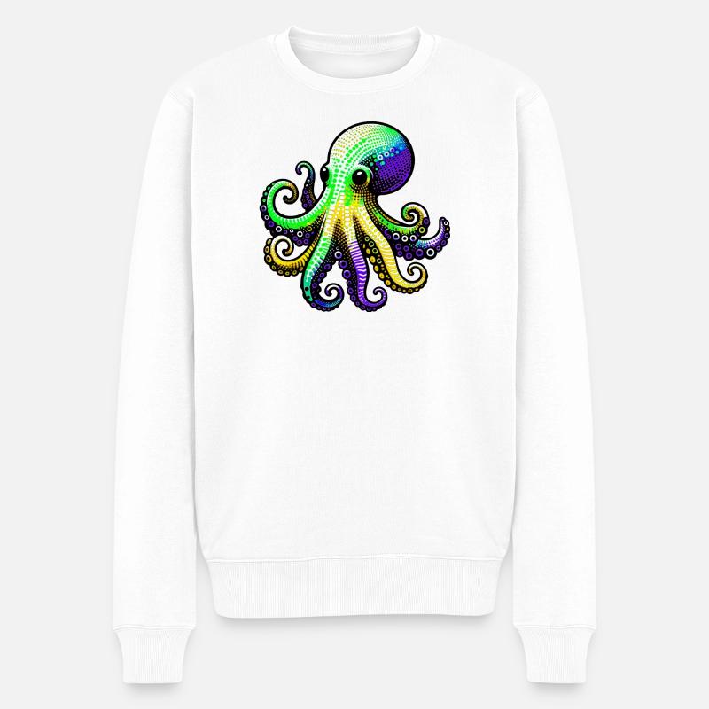 Pieuvre - Pull Premium bio Homme - blanc