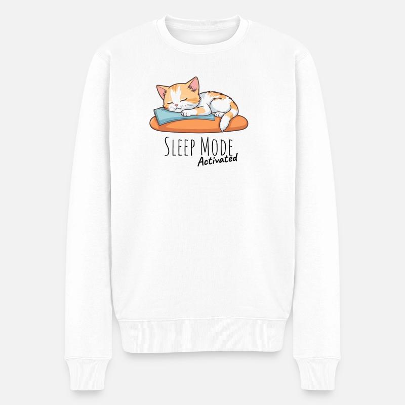 Mode veille activé - Pull Premium bio Homme - blanc
