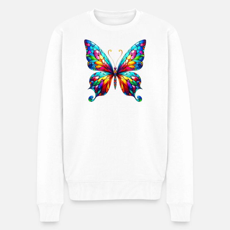 Papillon - Pull Premium bio Homme - blanc