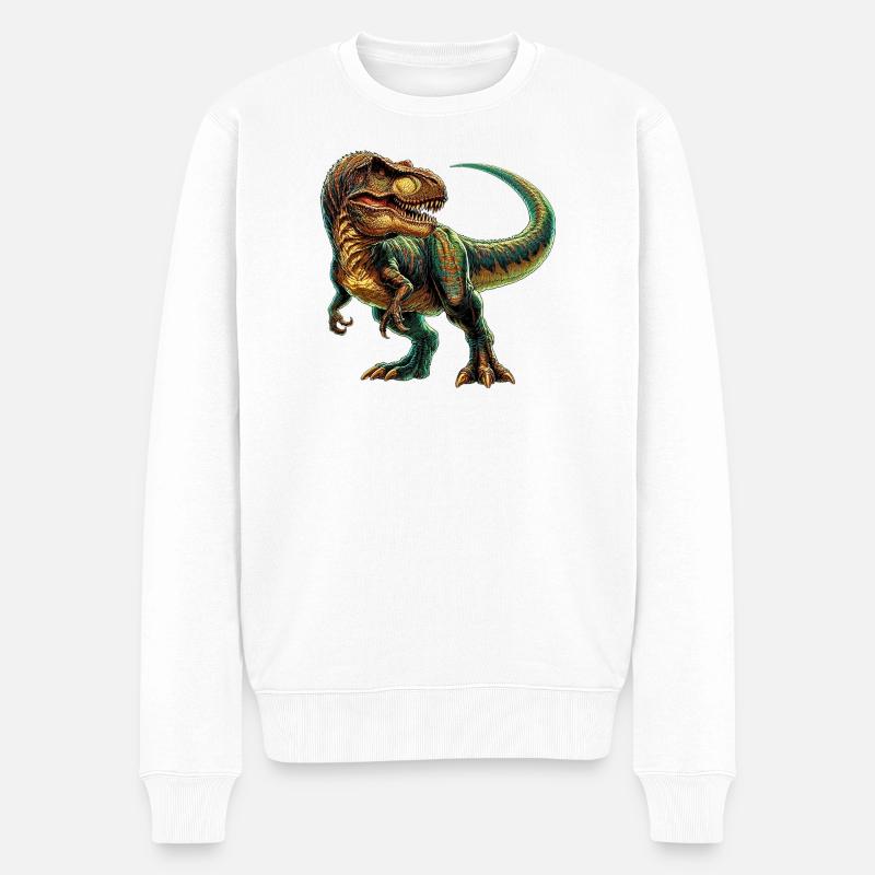 Dinosaure - Pull Premium bio Homme - blanc