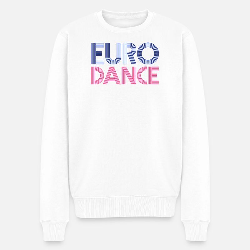 EURODANCE - Männer Premium Bio Pullover - Weiß