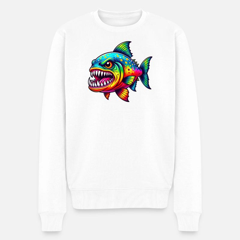 Piranha - Pull Premium bio Homme - blanc