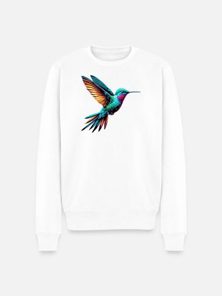 Hummingbird - Men's Premium Organic Jumper - white