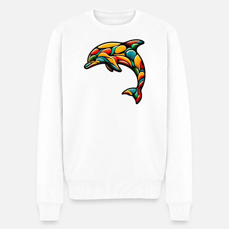 Dauphin - Pull Premium bio Homme - blanc