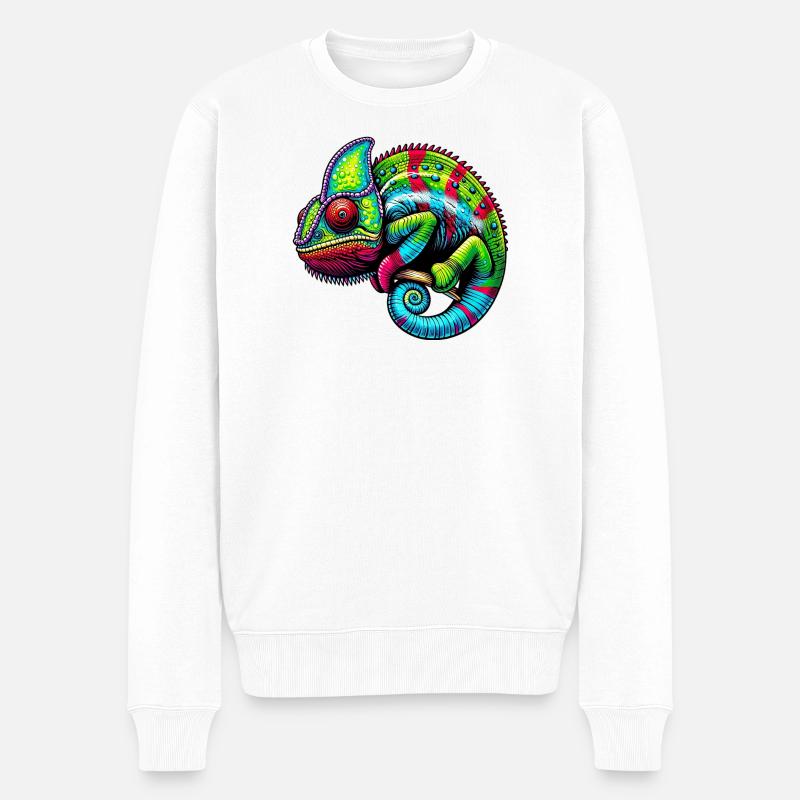 Caméléon - Pull Premium bio Homme - blanc