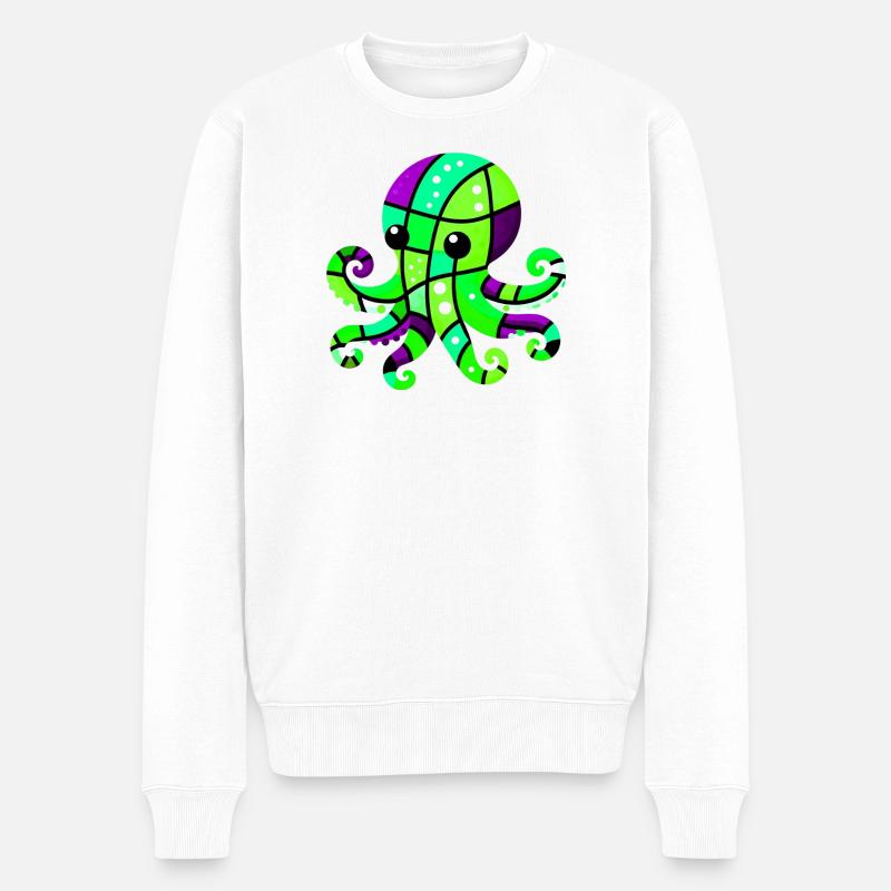 Pieuvre - Pull Premium bio Homme - blanc