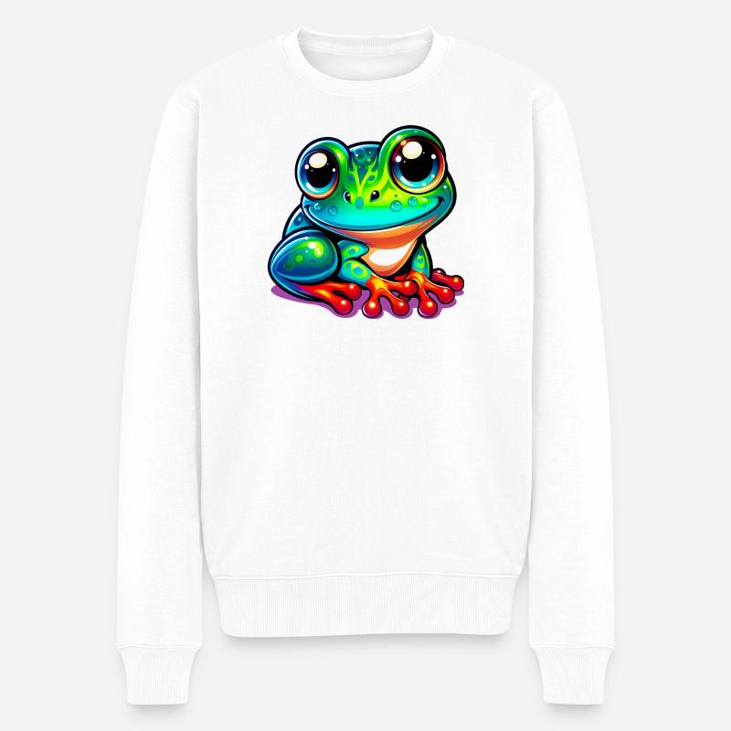 Grenouille - Pull Premium bio Homme - blanc