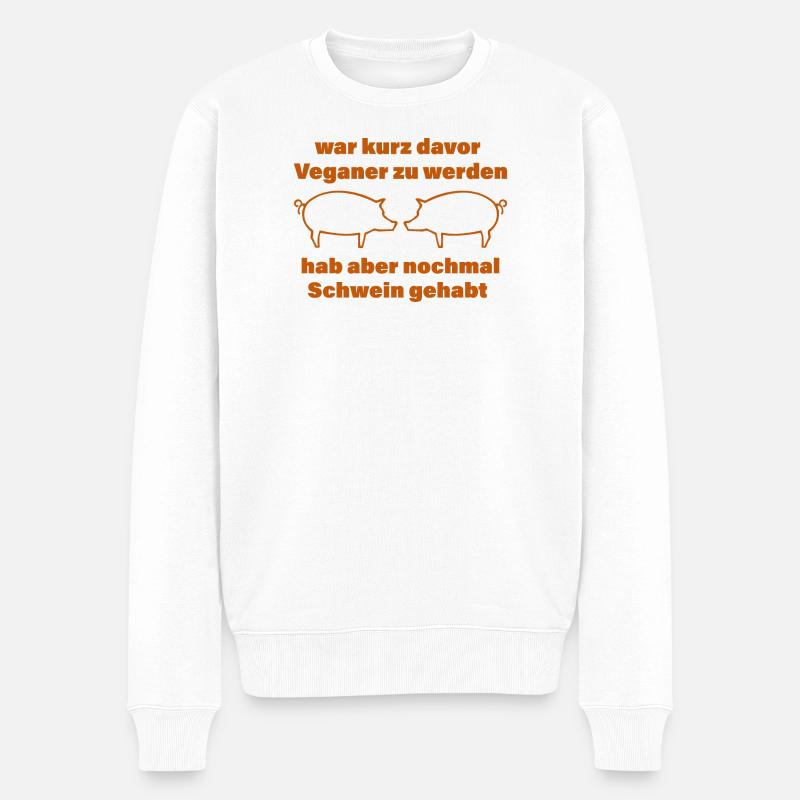 COCHON - Pull Premium bio Homme - blanc