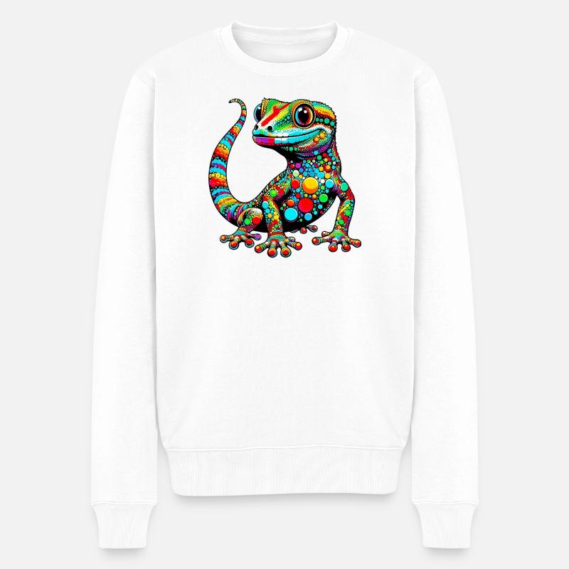 Gecko - Pull Premium bio Homme - blanc