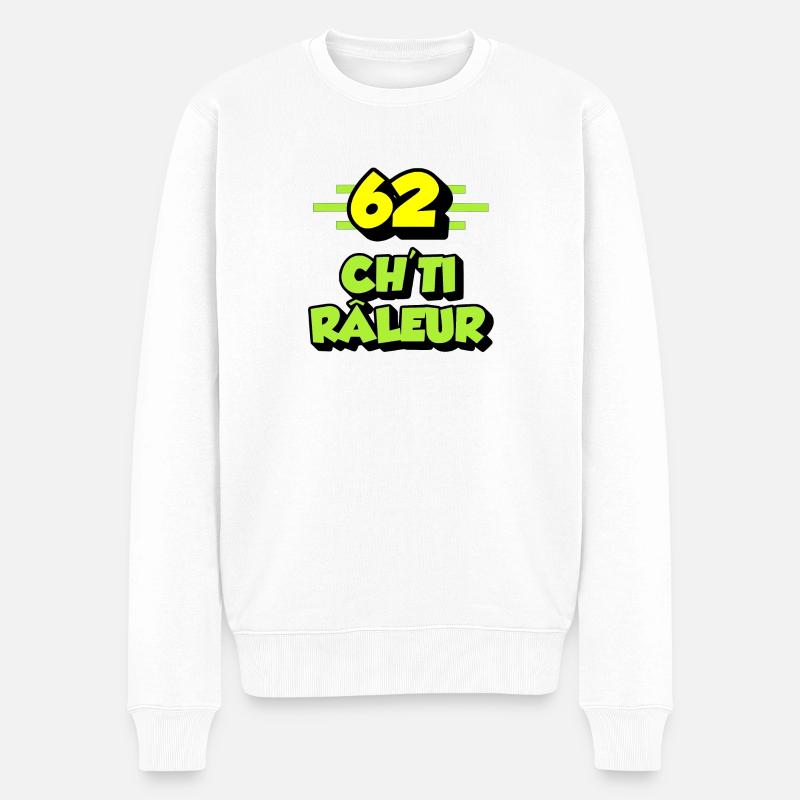 Ch'ti râleur - Pull Premium bio Homme - blanc