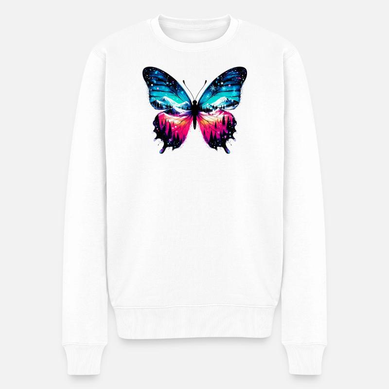 Papillon - Pull Premium bio Homme - blanc