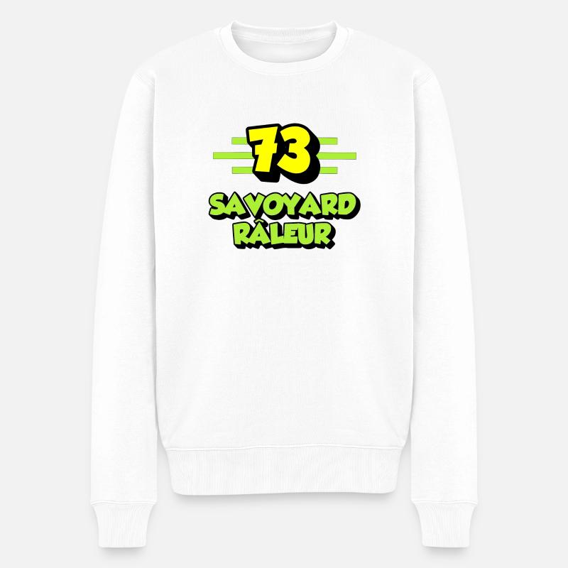 Klagender Savoyer - Männer Premium Bio Pullover - Weiß