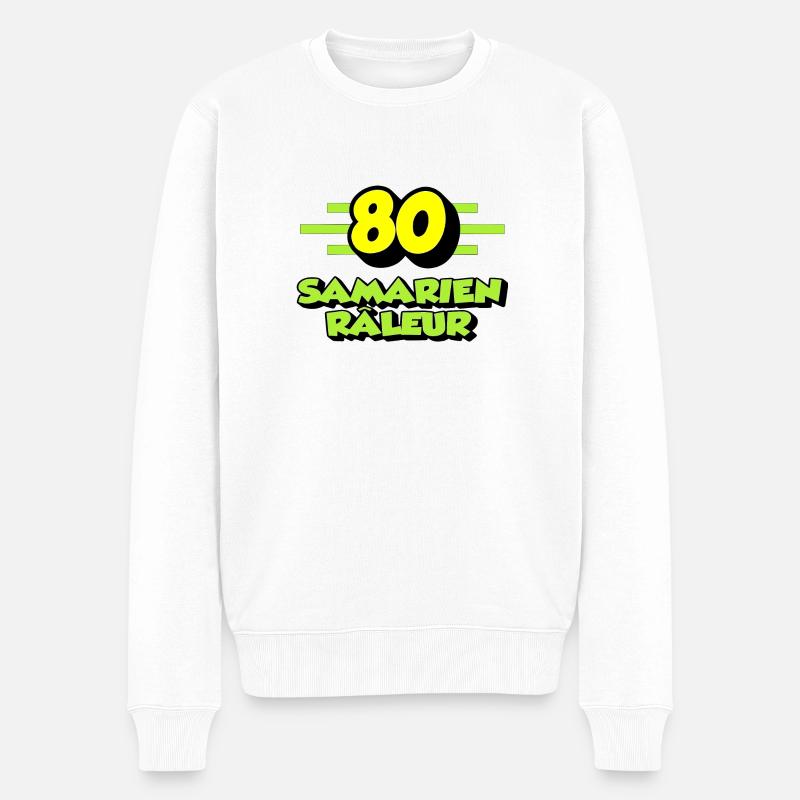 Klagender Samarianer - Männer Premium Bio Pullover - Weiß