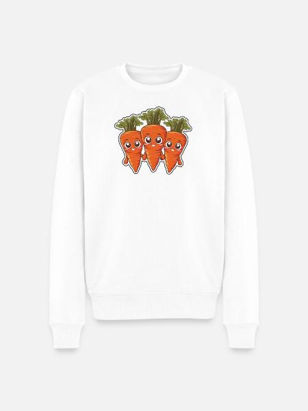 Karla, Kalle and Kim – The Carrot Friends - Men's Premium Organic Jumper - white