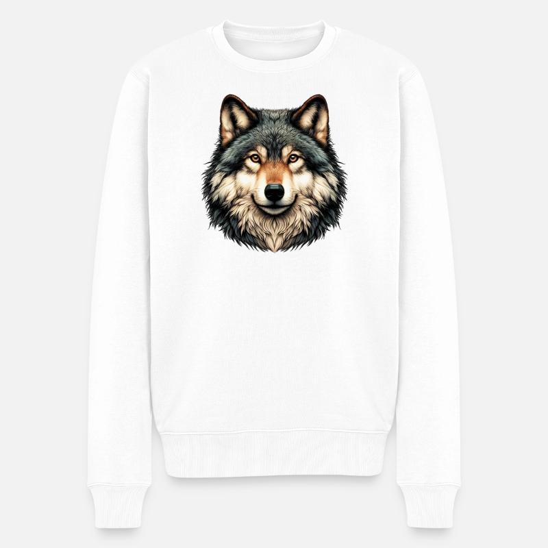 Loup - Pull Premium bio Homme - blanc