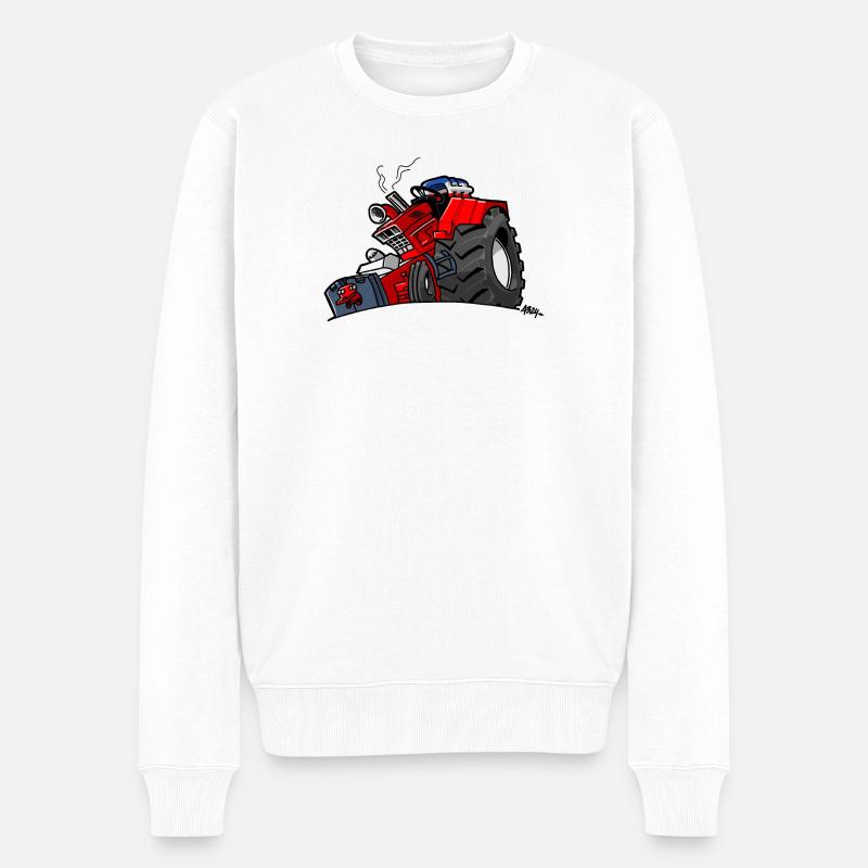 1295 DRAWSMALL ROUGE YNK - Pull Premium bio Homme - blanc