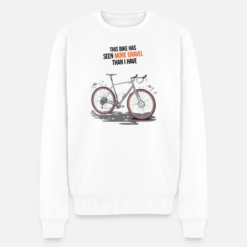 Ruderer: Dieses Rad hat schon mehr Schotter gesehen als ich - Männer Premium Bio Pullover - Weiß