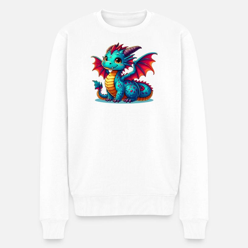 Dragon - Pull Premium bio Homme - blanc