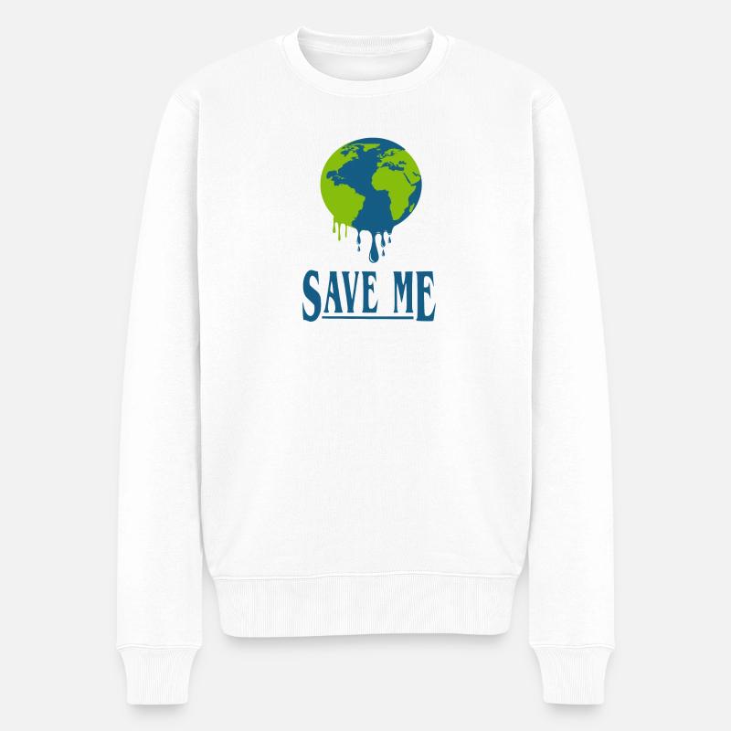 Save me - Pull Premium bio Homme - blanc