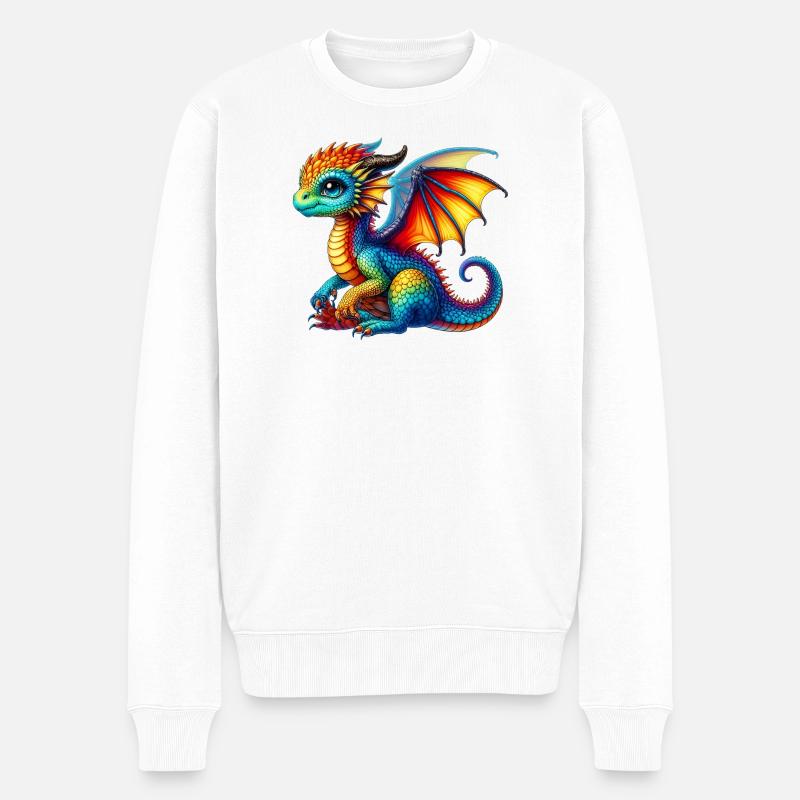 Dragon - Pull Premium bio Homme - blanc