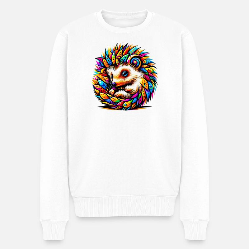 Hérisson - Pull Premium bio Homme - blanc