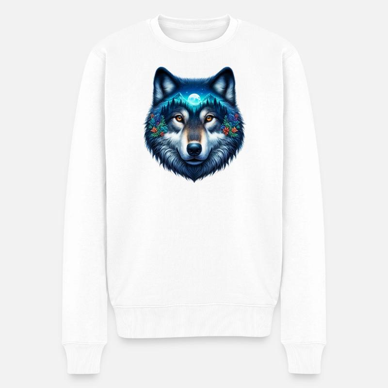 Loup - Pull Premium bio Homme - blanc