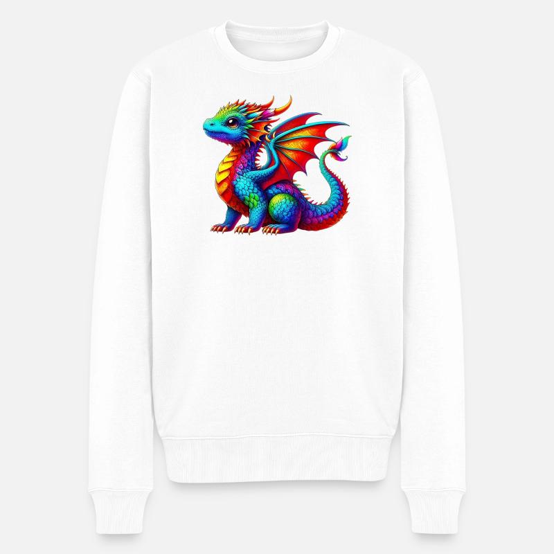 Dragon - Pull Premium bio Homme - blanc