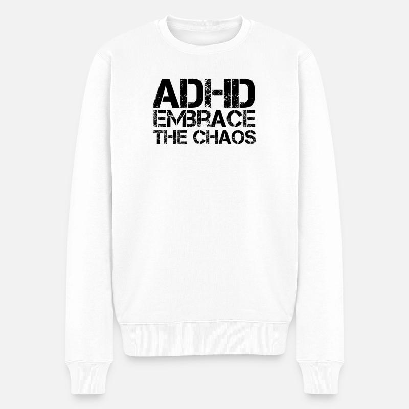 TDAH - Pull Premium bio Homme - blanc